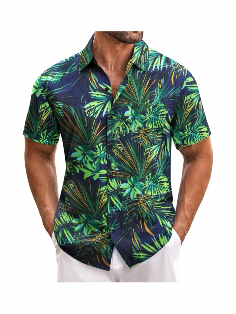 ★ CoofAndy Seasonal Staple Casual Button Down - Multicolored Green ★